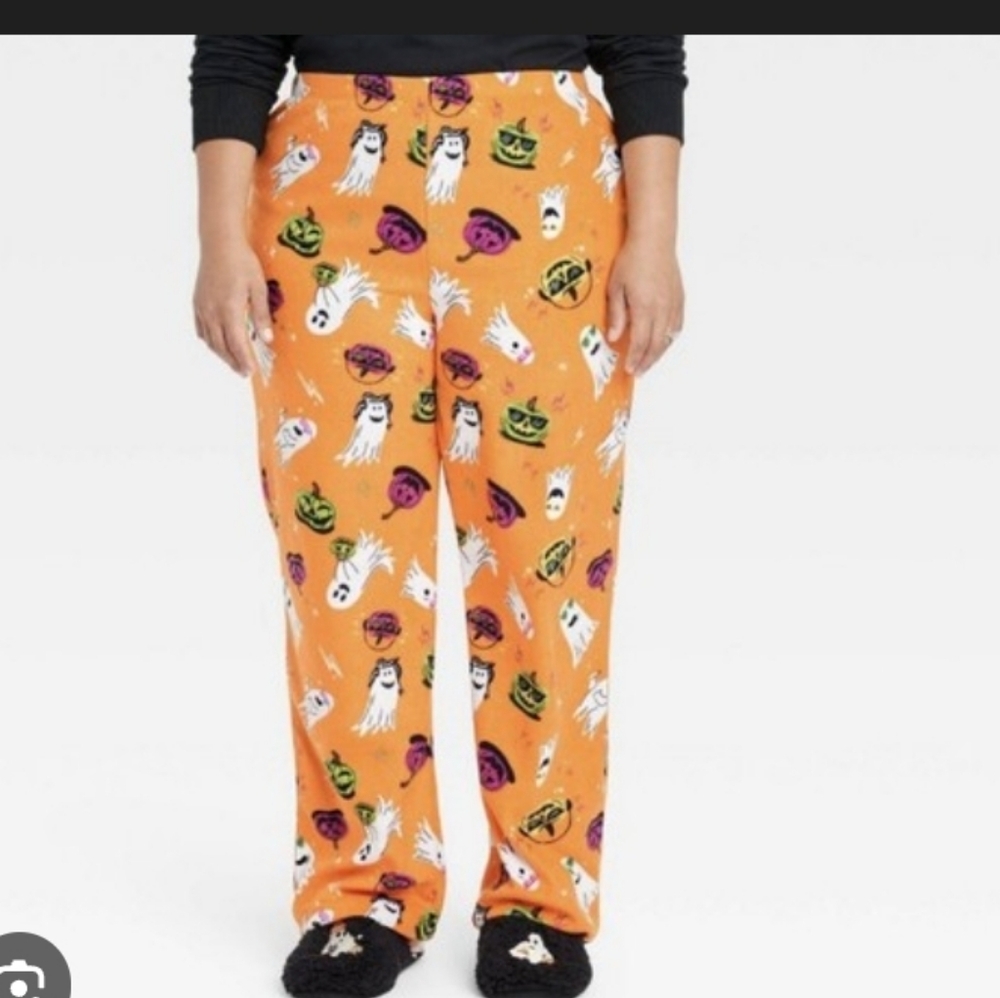 ❤️10/$13 New Womens Halloween Pajama Pants - Orange